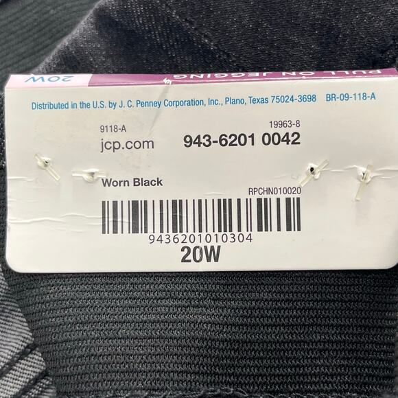 Boutique Plus Black Secretly Sculpting Pull On Skinny Leg Jegging Plus Size 20W - Picture 5 of 10